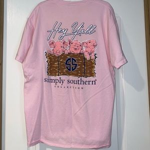 Simply Southern “hey y’all” pig t-shirt